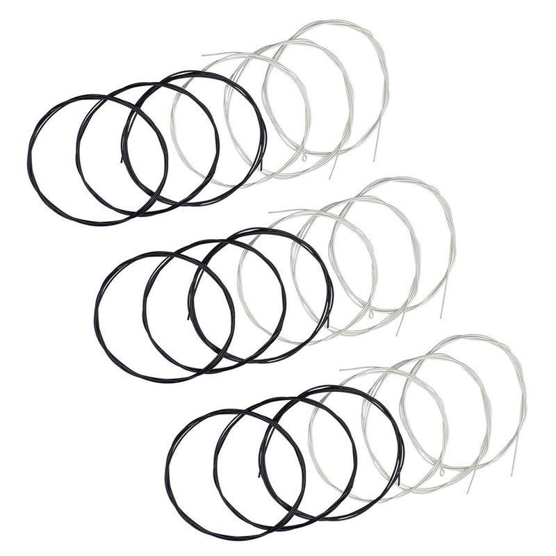JYsun Classical Guitar Strings 3 full sets with Black Nylon for E-1st B-2nd G-3rd and Nylon Core Silver-Plated Copper Wound for D-4th A-5th E-6th - Image 1